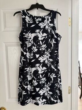 Columbia Black and White Floral Dress